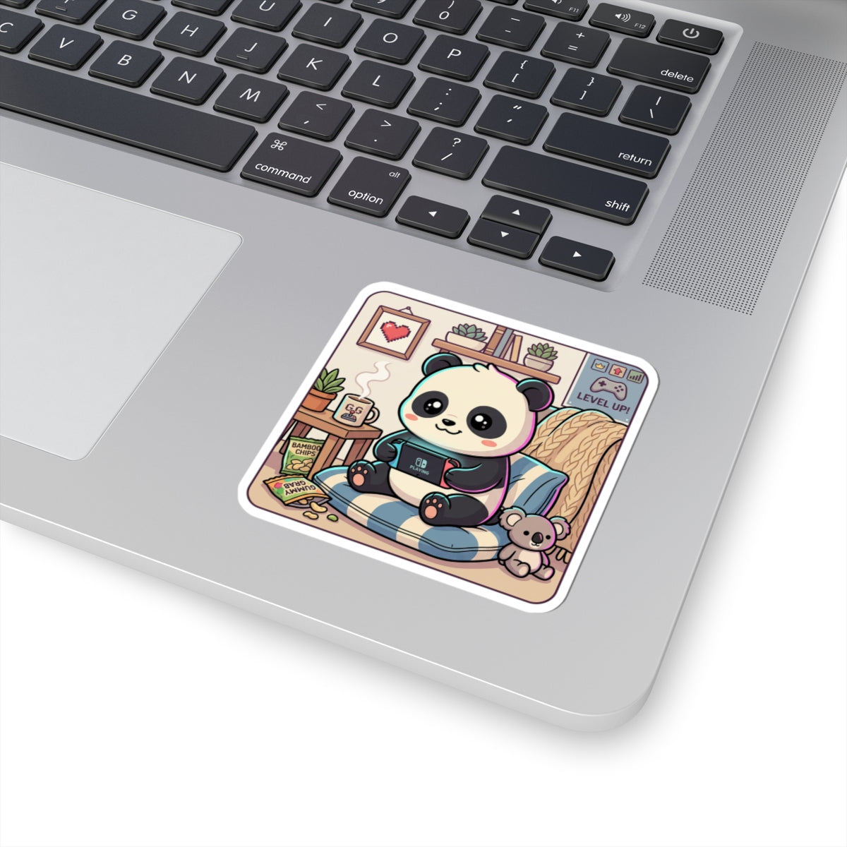 Cozy Gamer Panda Sticker