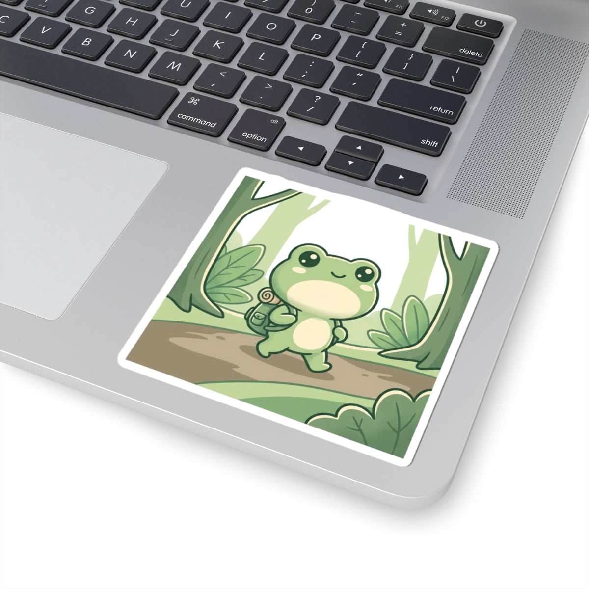 Cute Hiker Frog Sticker