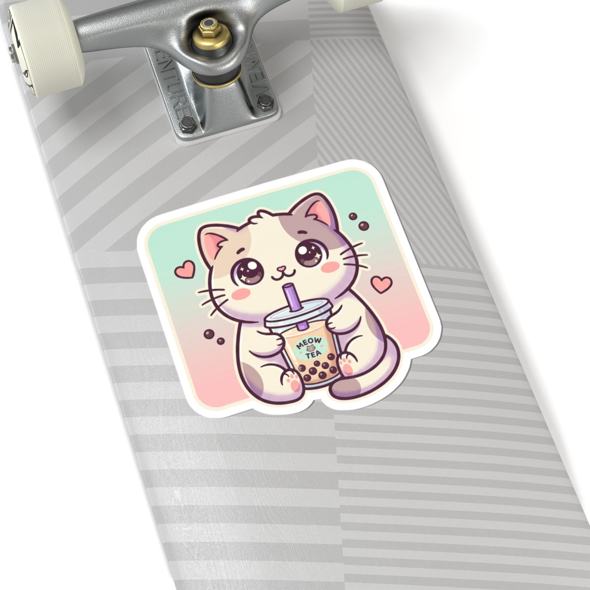 Kawaii Cat Bubble Tea Sticker (Meow Tea)
