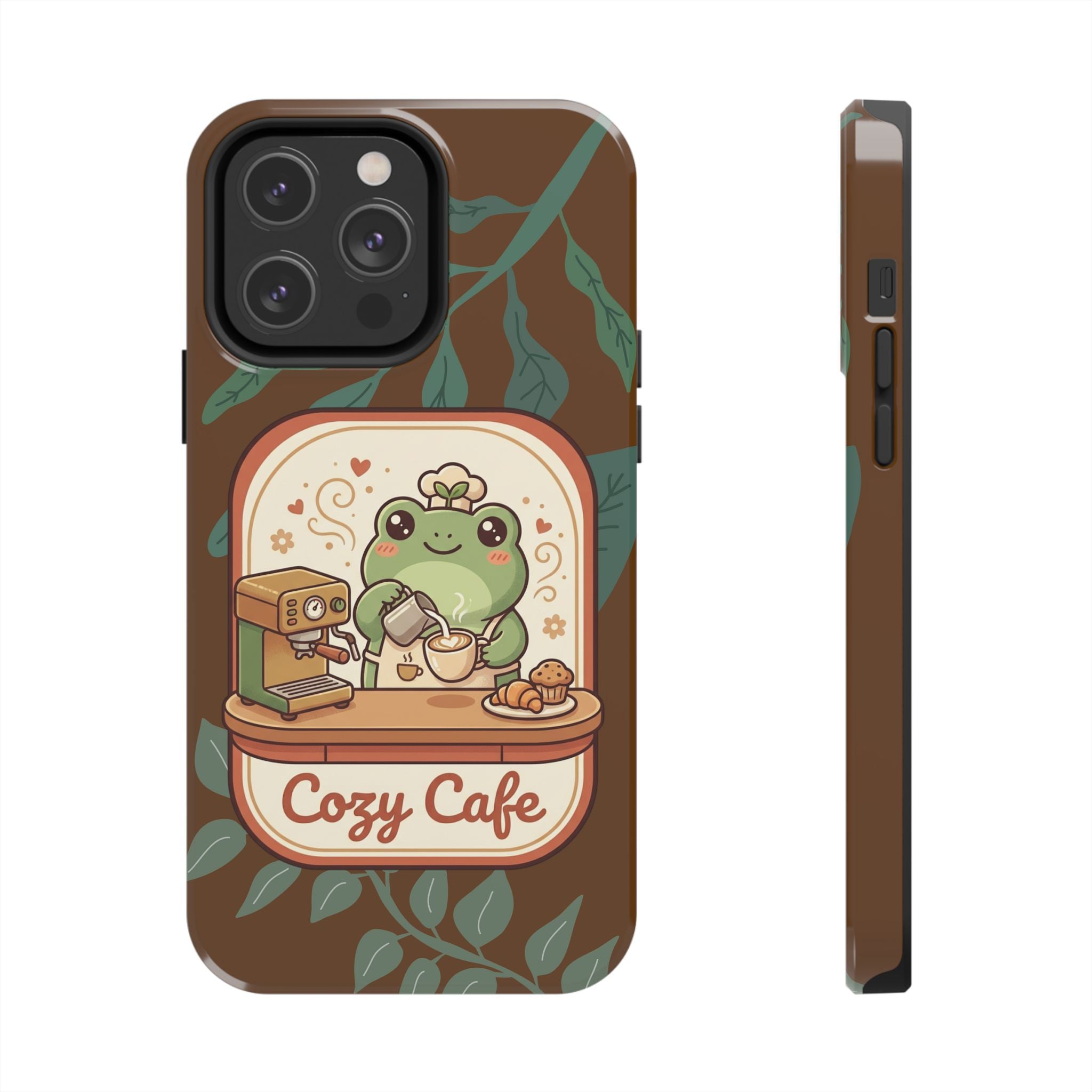 Frog - Cozy Cafe Phone Case