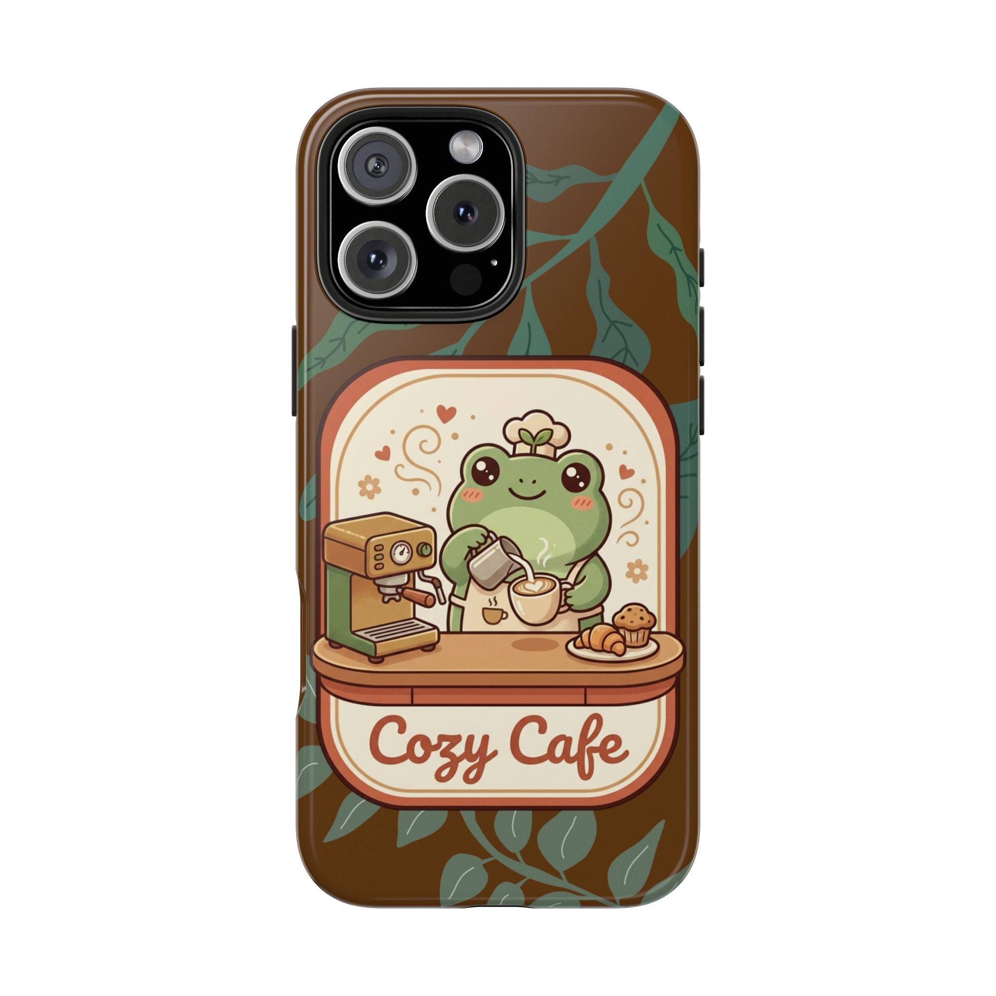 Frog - Cozy Cafe Phone Case
