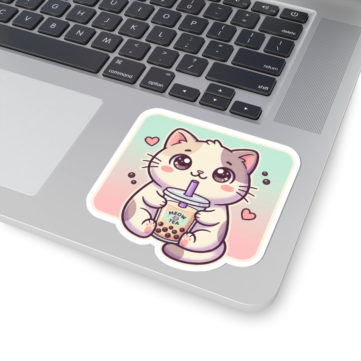 Kawaii Cat Bubble Tea Sticker (Meow Tea)