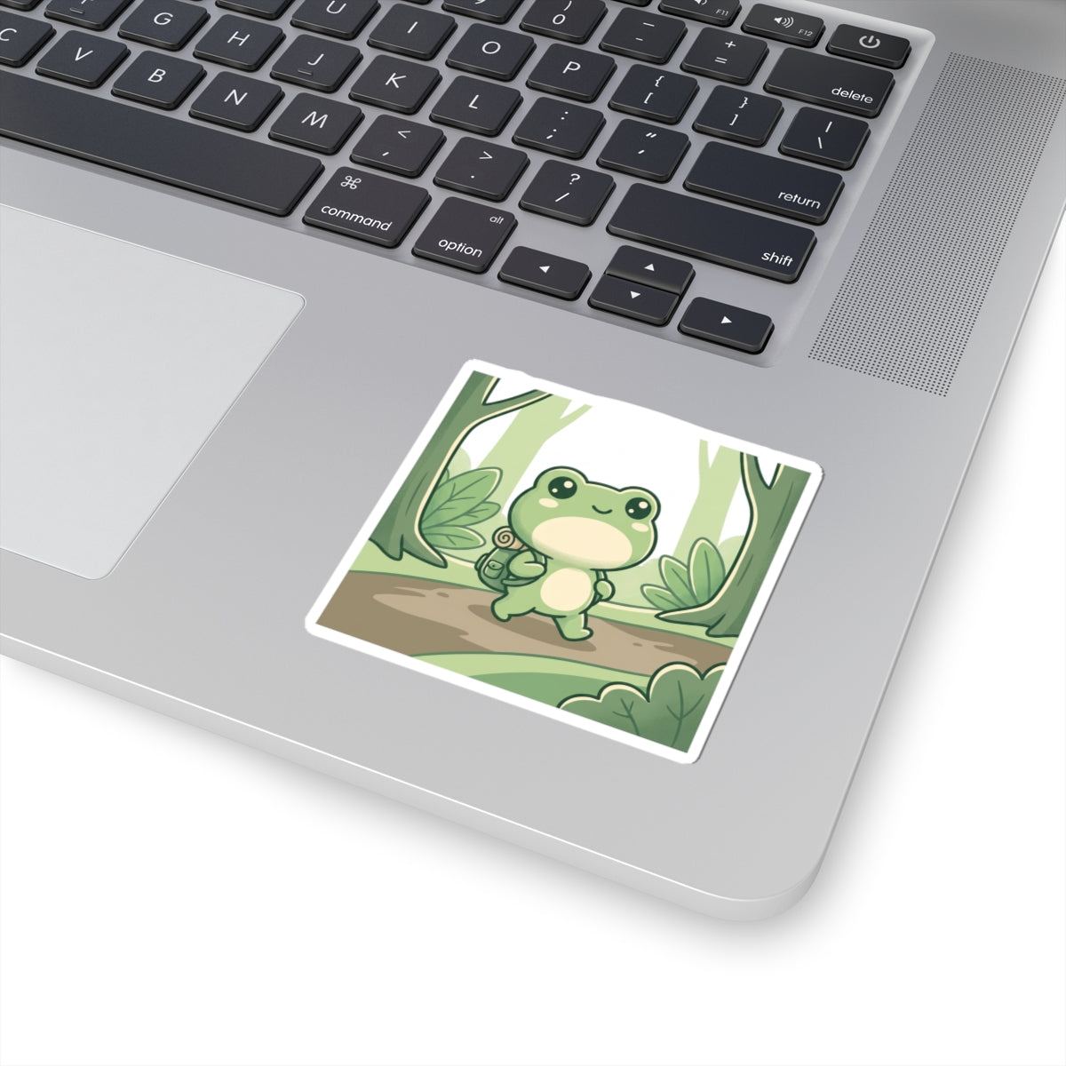 Cute Hiker Frog Sticker