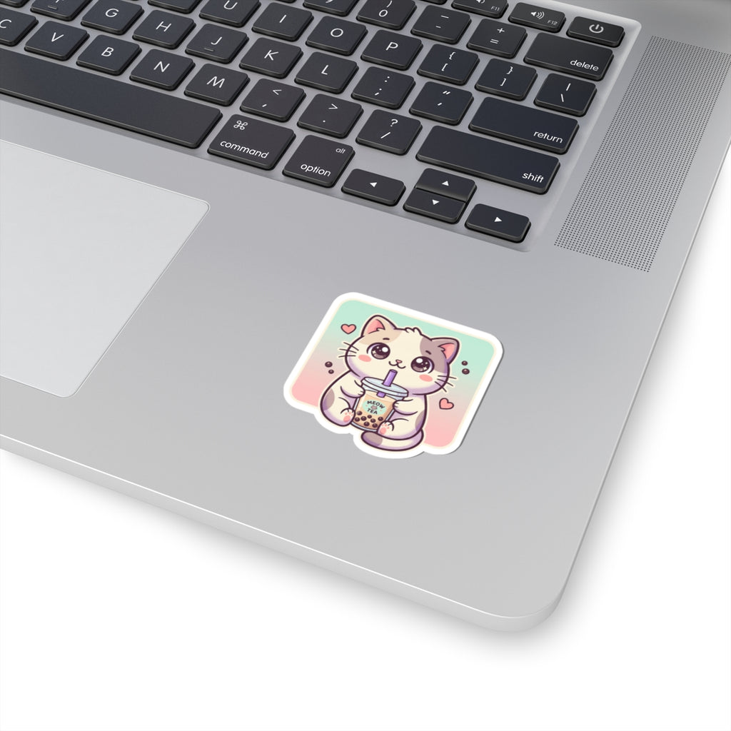 Kawaii Cat Bubble Tea Sticker (Meow Tea)